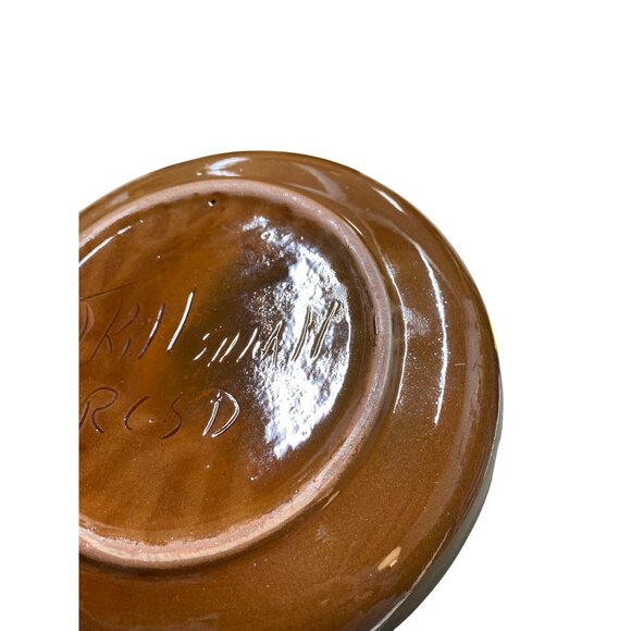 Vintage Native American Indian Sioux Pottery Vase Signed J Kill Handmade Brown - Picture 11 of 13